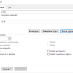 Buscar y reemplazar usando caracteres comodín Muestra el cuadro de diálogo Buscar y reemplazar usando caracteres comodín